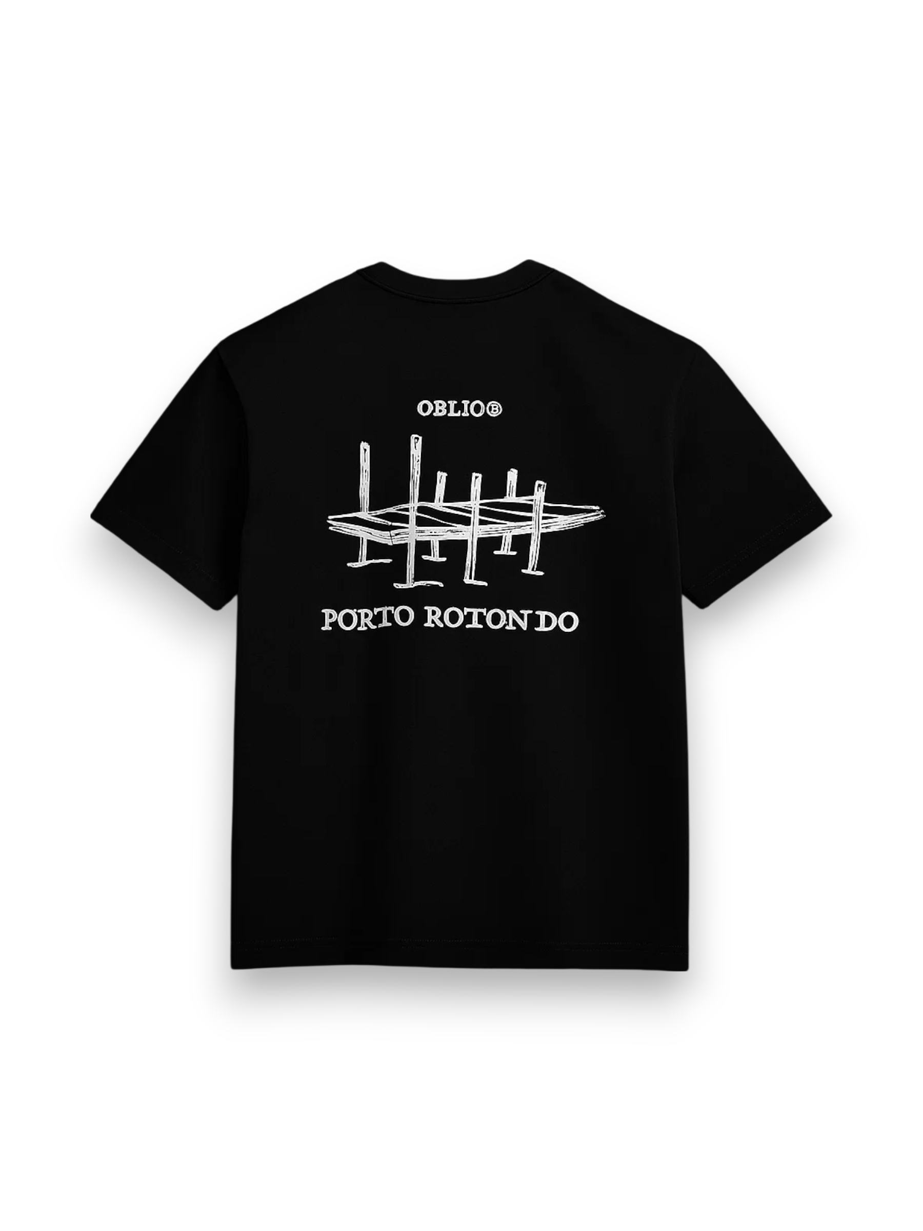 Oblio t-shirt Porto Rotondo Pontile black