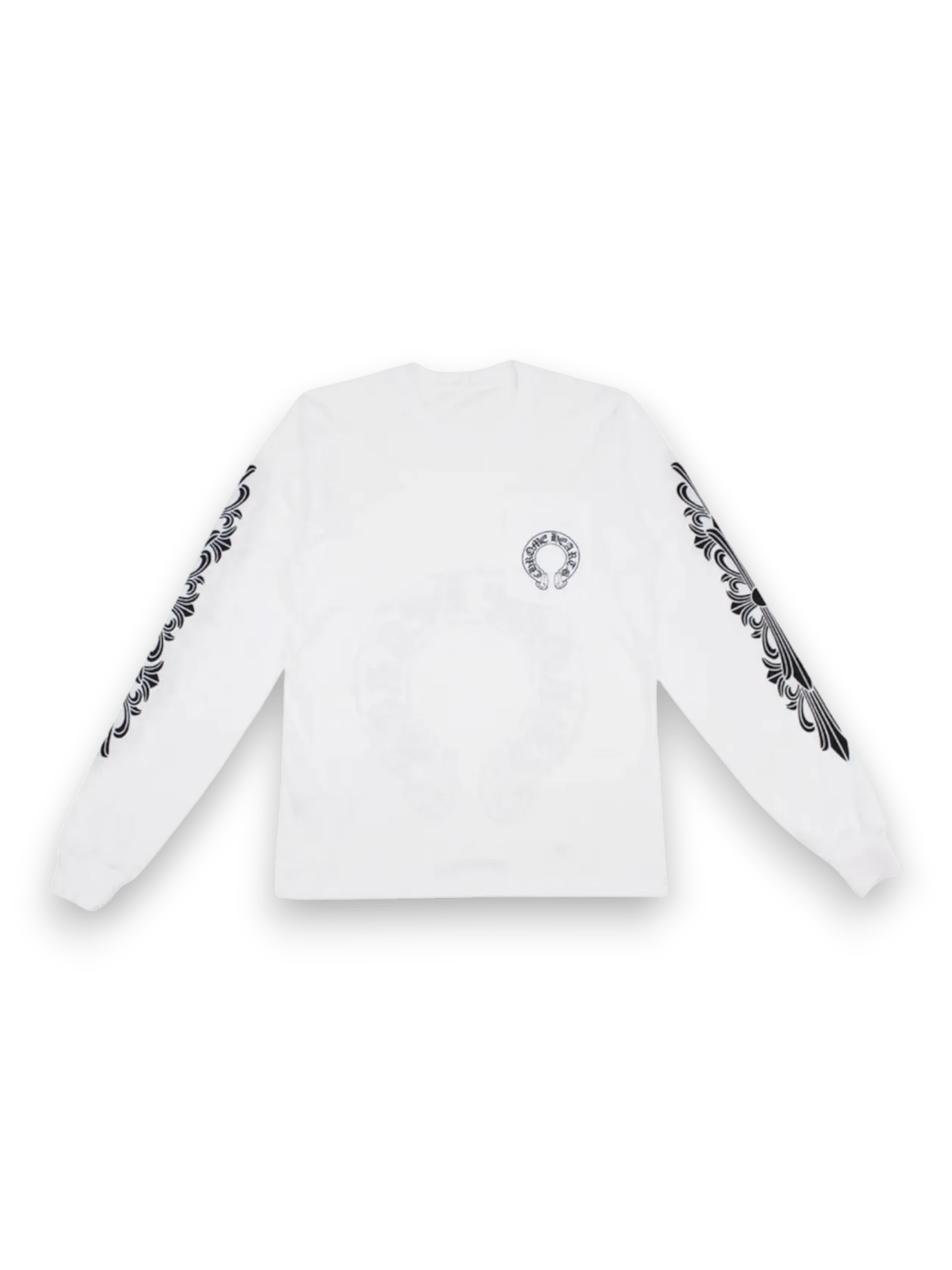 Chrome Hearts LS White Black Print