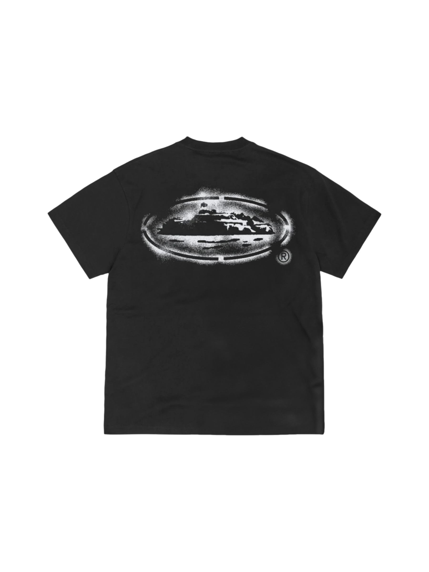 Corteiz Island Stencil Tee Black