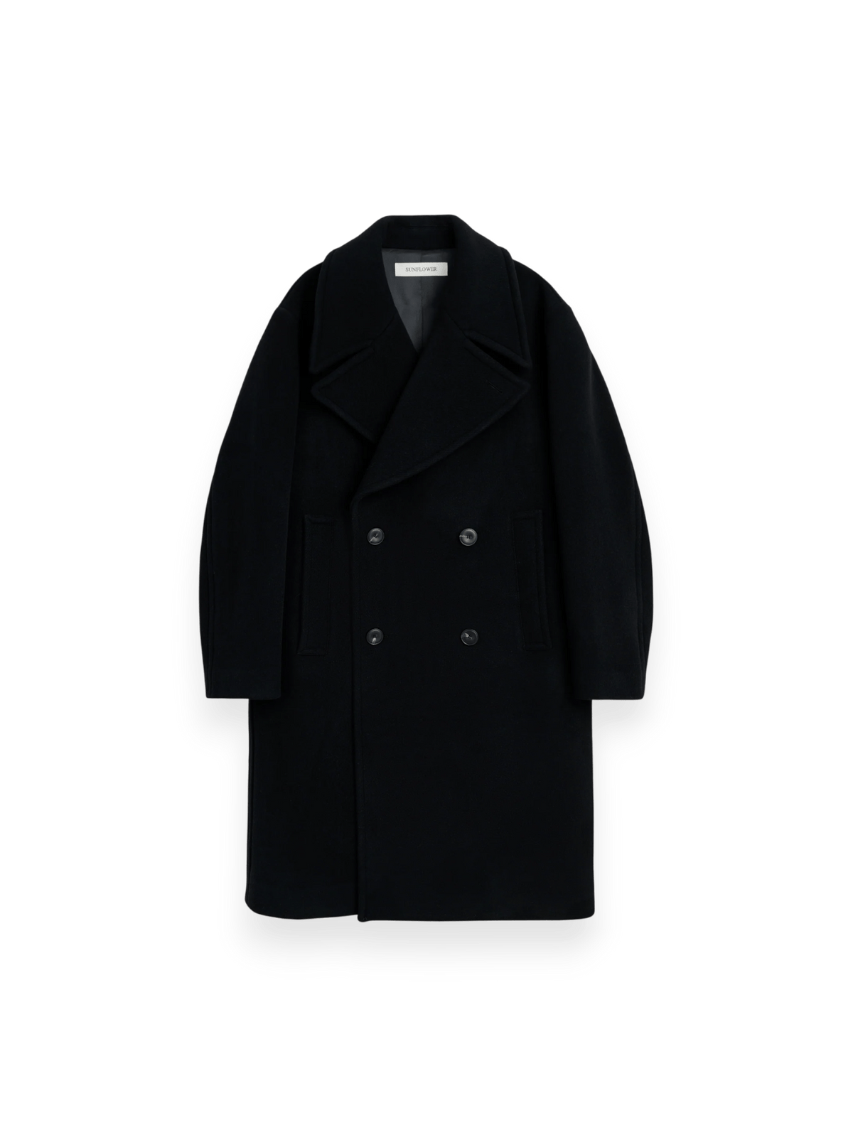 Sunflower DB Overcoat - 999 Black