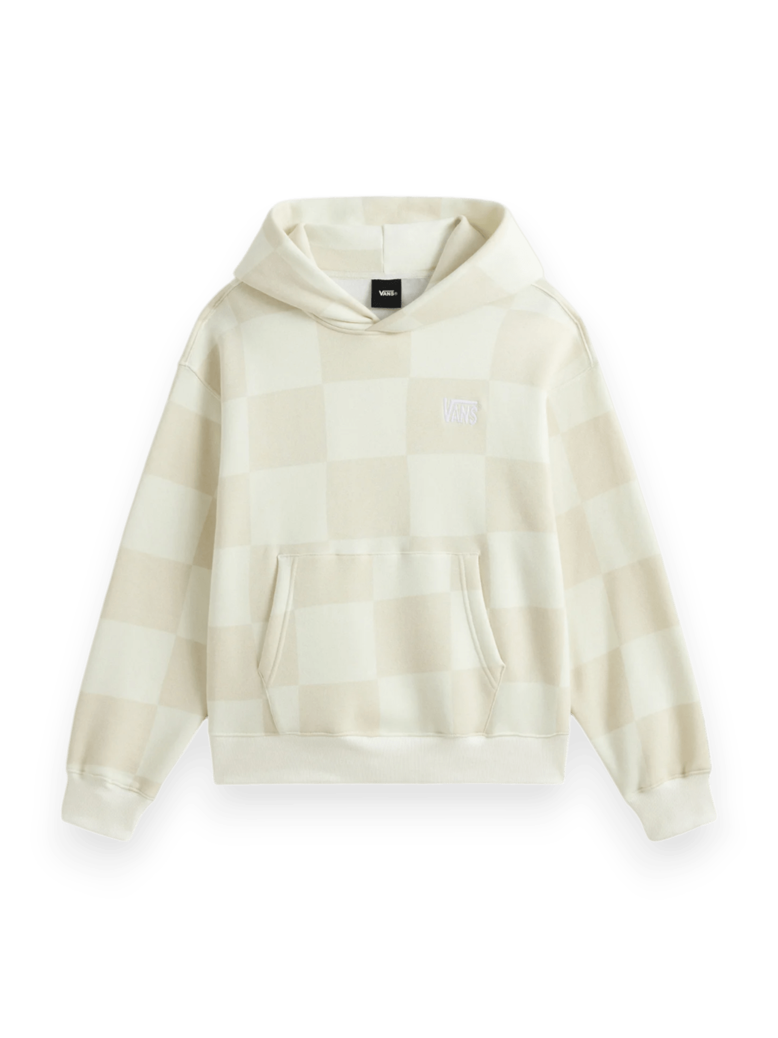 Vans Tonal Check Stretch Logo Pullover White\cream