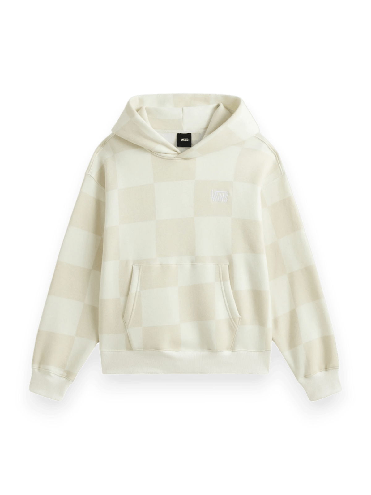Vans Tonal Check Stretch Logo Pullover White\cream
