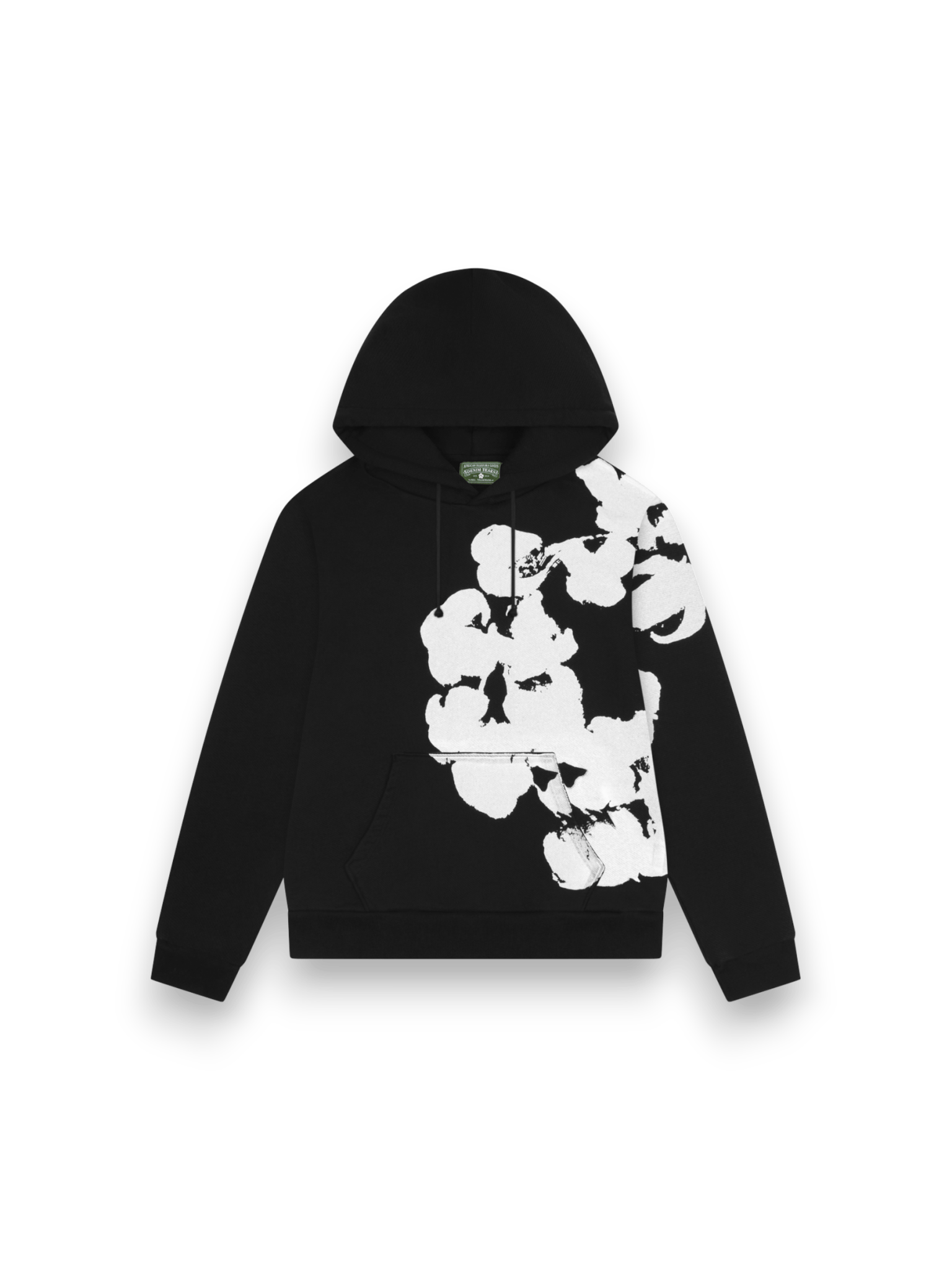 Denim Tears Big Cotton Wreath Sweatshirt Black