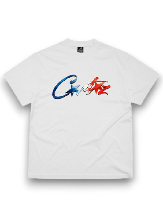 Corteiz Francais Allstarz Tee White