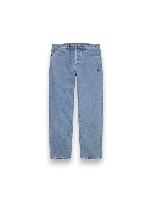 Supreme Burberry Regular Jean Washed Blue