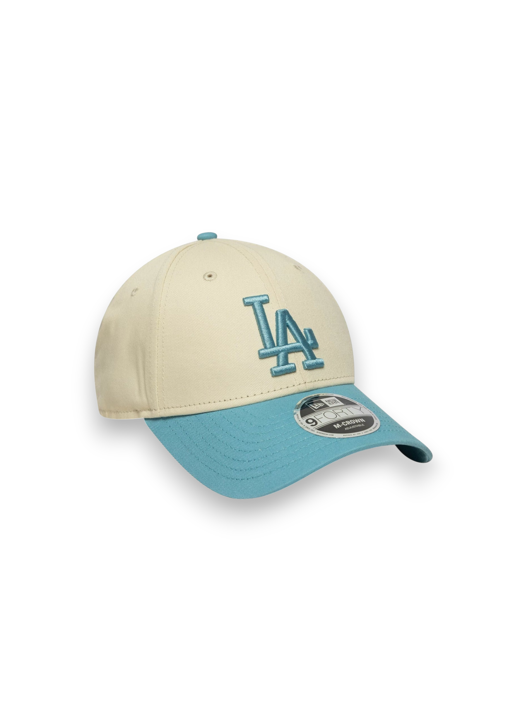 New Era LA Dodgers MLB Colour Block Cream 9FORTY M-Crown Adjustable Cap