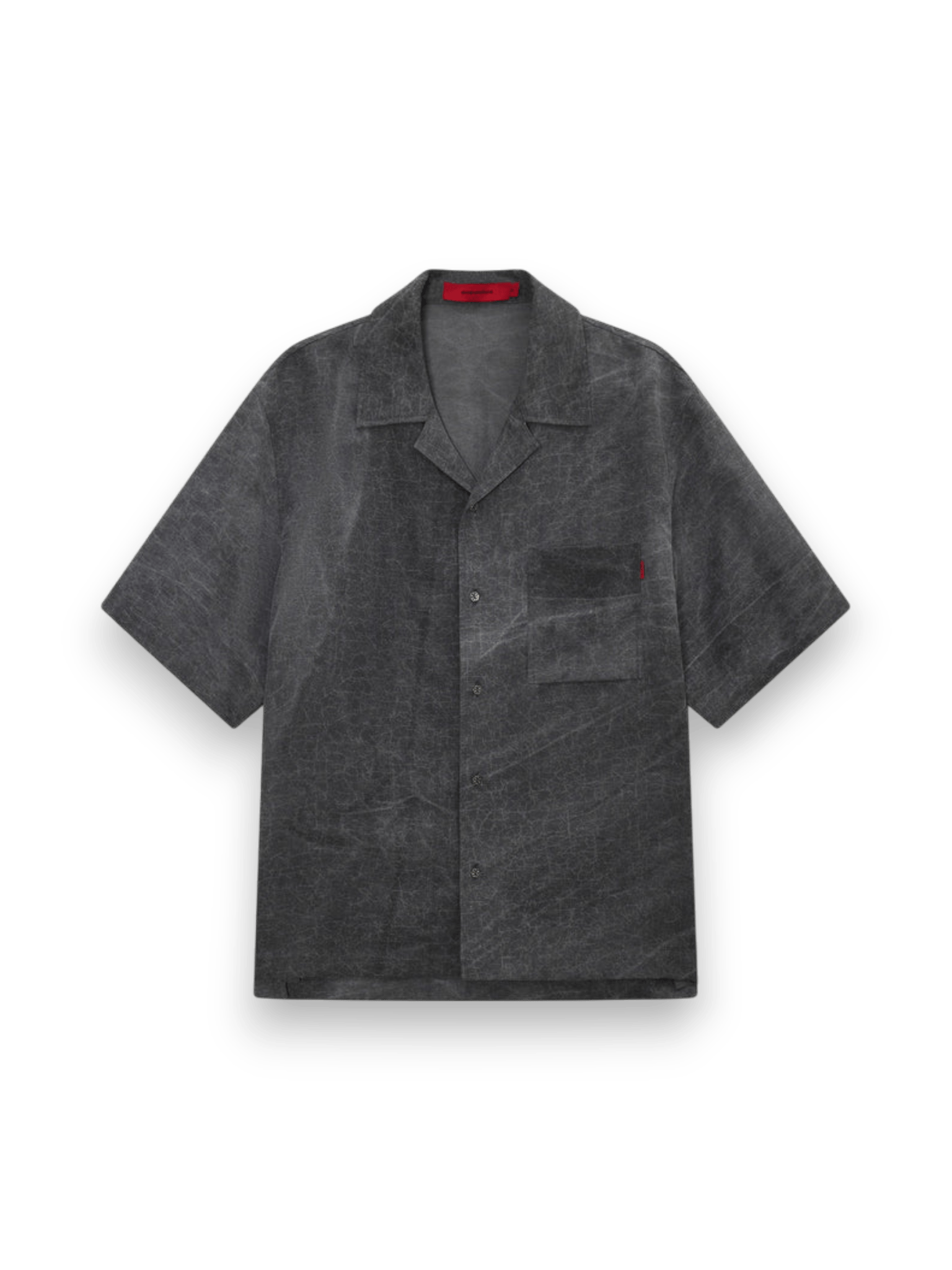 Acupuncture Cracked Shirt S/S Marble Grey