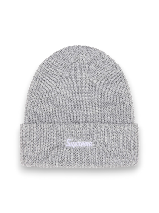 Supreme Loose Gauge Beanie Heather Grey