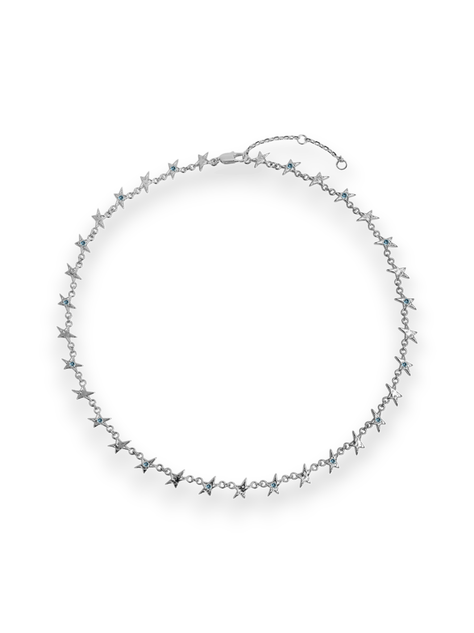 Twojeys Organic Blue Stone Star Necklace