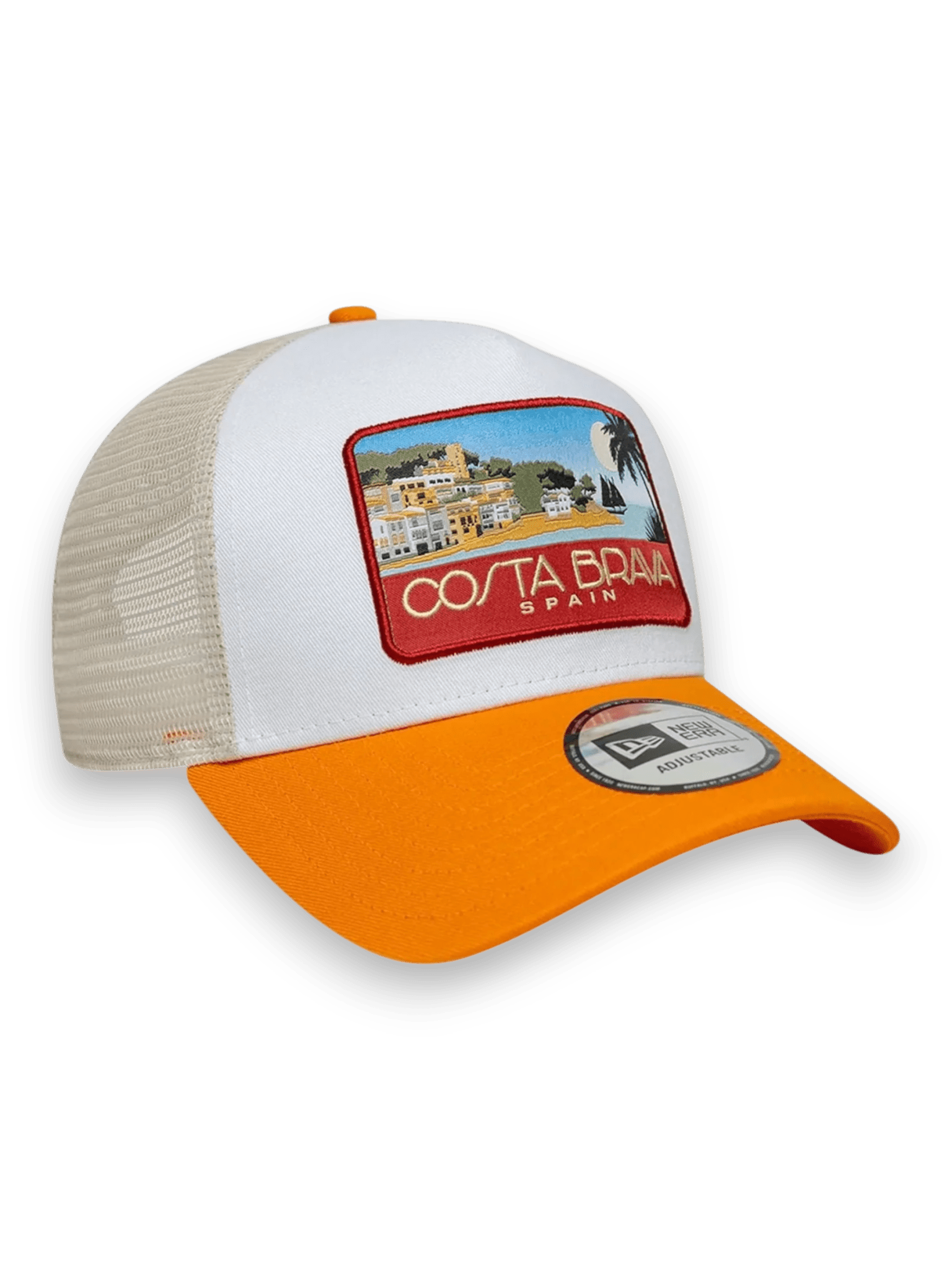 New Era Cappello Con Visiera 9Forty A-Frame Trucker Costa Brava Arancione
