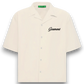 GARMENT - POPELINE EMBROIDED BOWLING SHIRT HEAVY CREAM