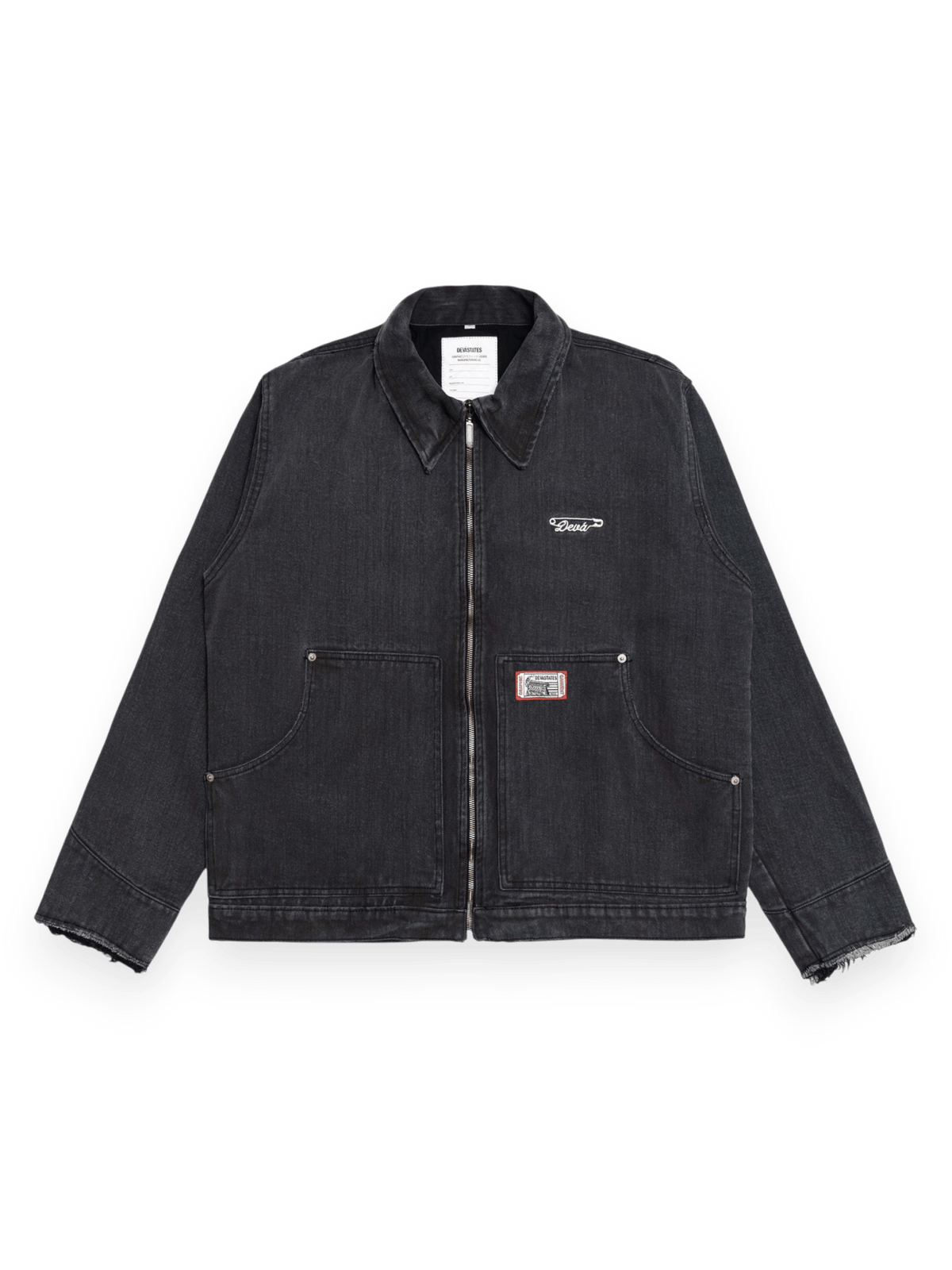 DEVÁ STATES GRUNT Denim Work Jacket [Washed Black]