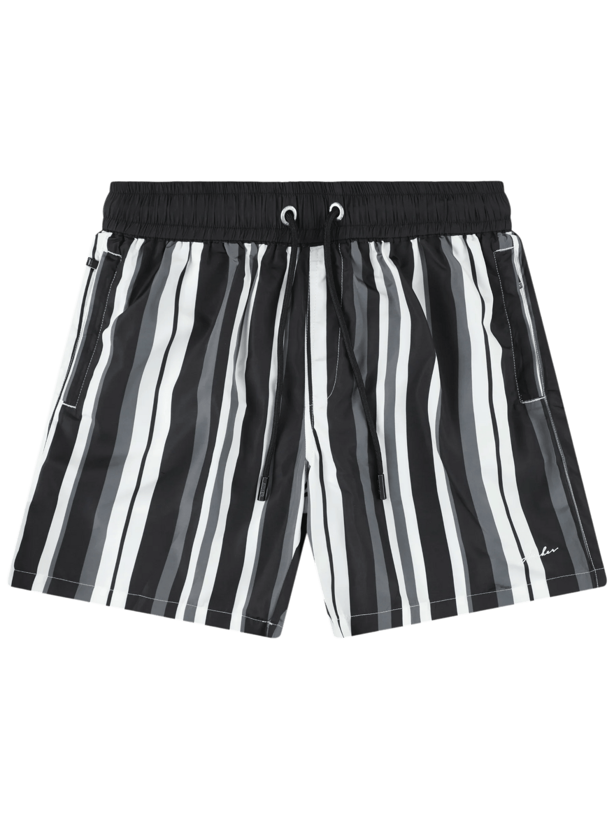 AINKER – Stripe 829 Black Swimwear