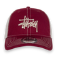 Stussy New Era 9Twenty Basic Trucker Cardinal