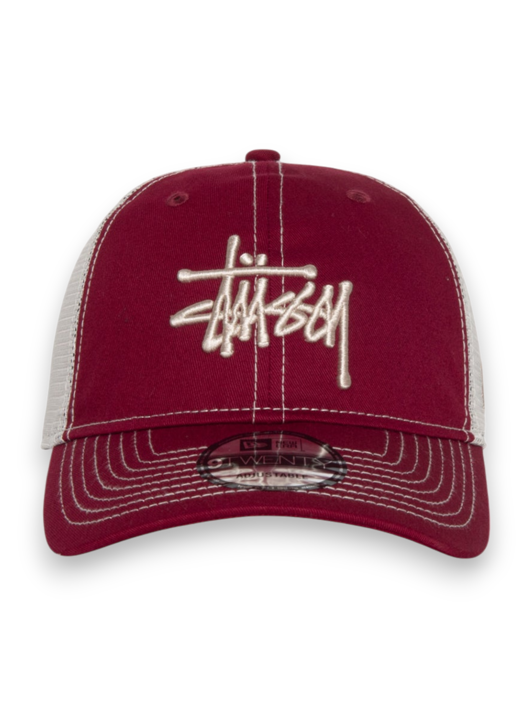 Stussy New Era 9Twenty Basic Trucker Cardinal