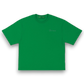 GARMENT EMROIDERED BASIC TEE EMERALD GREEN/VERDE SMERALDO