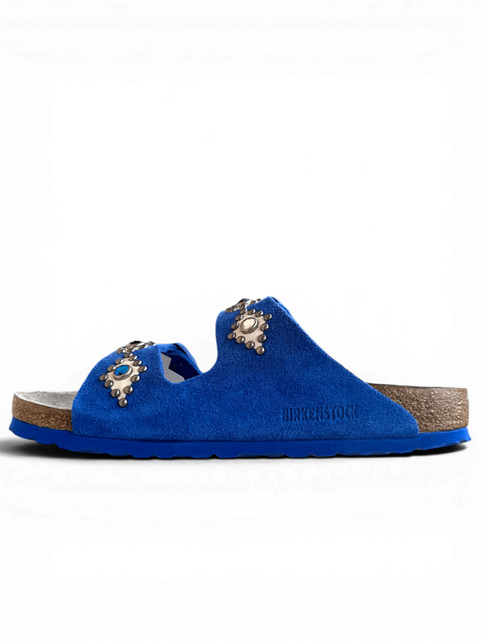 HTC x BIRKENSTOCK Arizona Los Angeles Suede Rhombus Blue