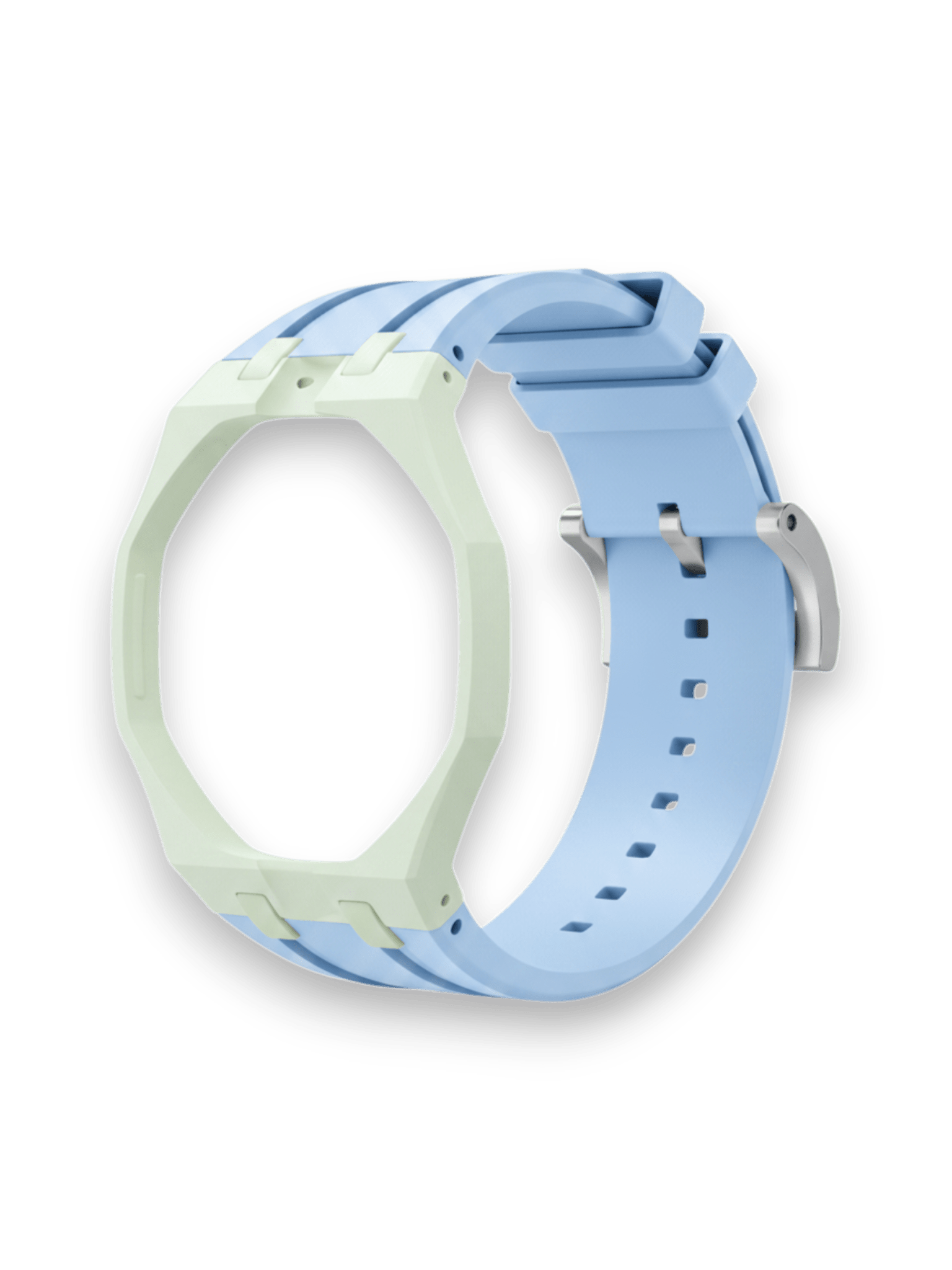 Ap Swatch Royal Pop Bioceramic And Silicone Strap Green/Light Blue
