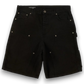 GARMENT WORKSHOP DOUBLE KNEE CANVAS SHORTS Black