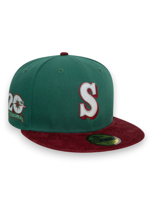 New Era Seattle Mariners Contrast Cord Dark Green 59FIFTY Fitted Cap