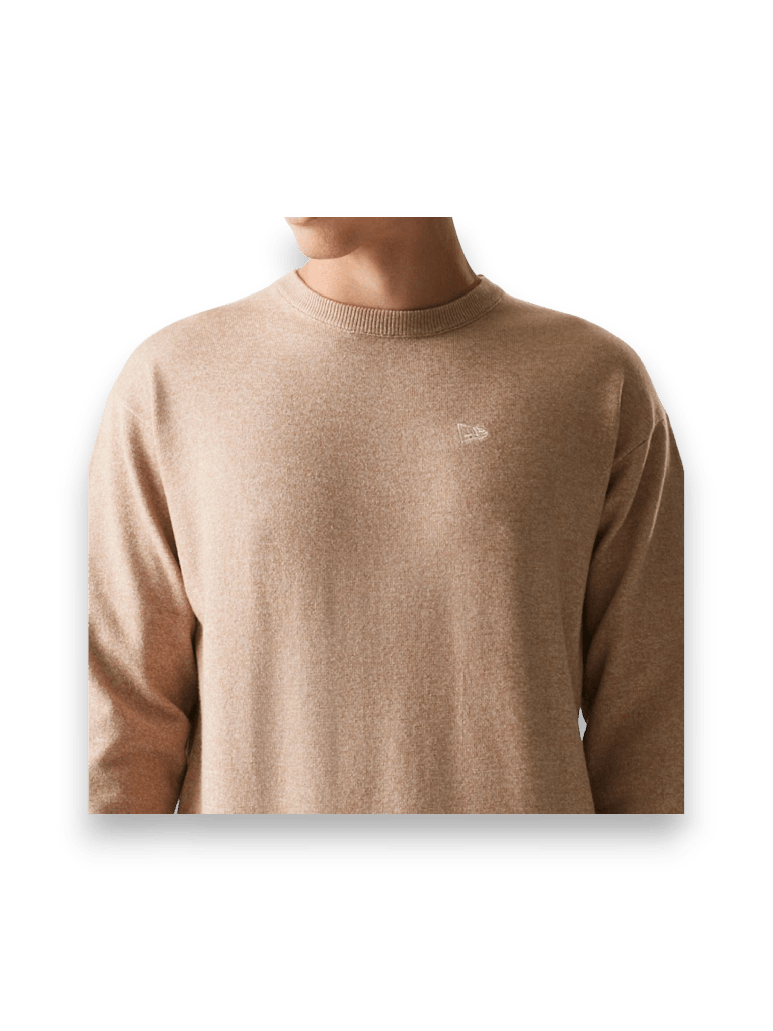 New Era Essential Flag Light Beige Knitted Sweater