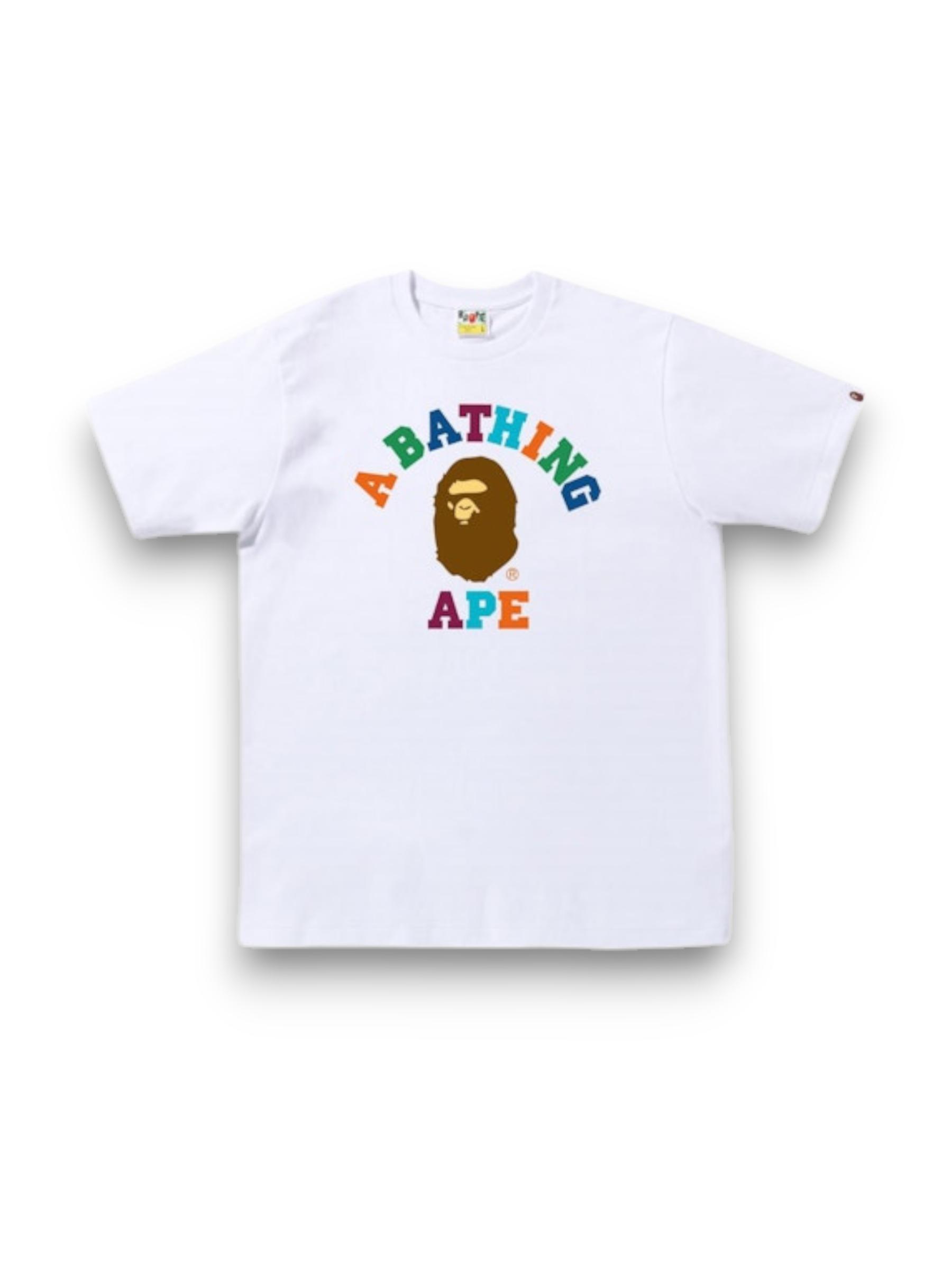 BAPE Colors College Tee (SS23) White Multi