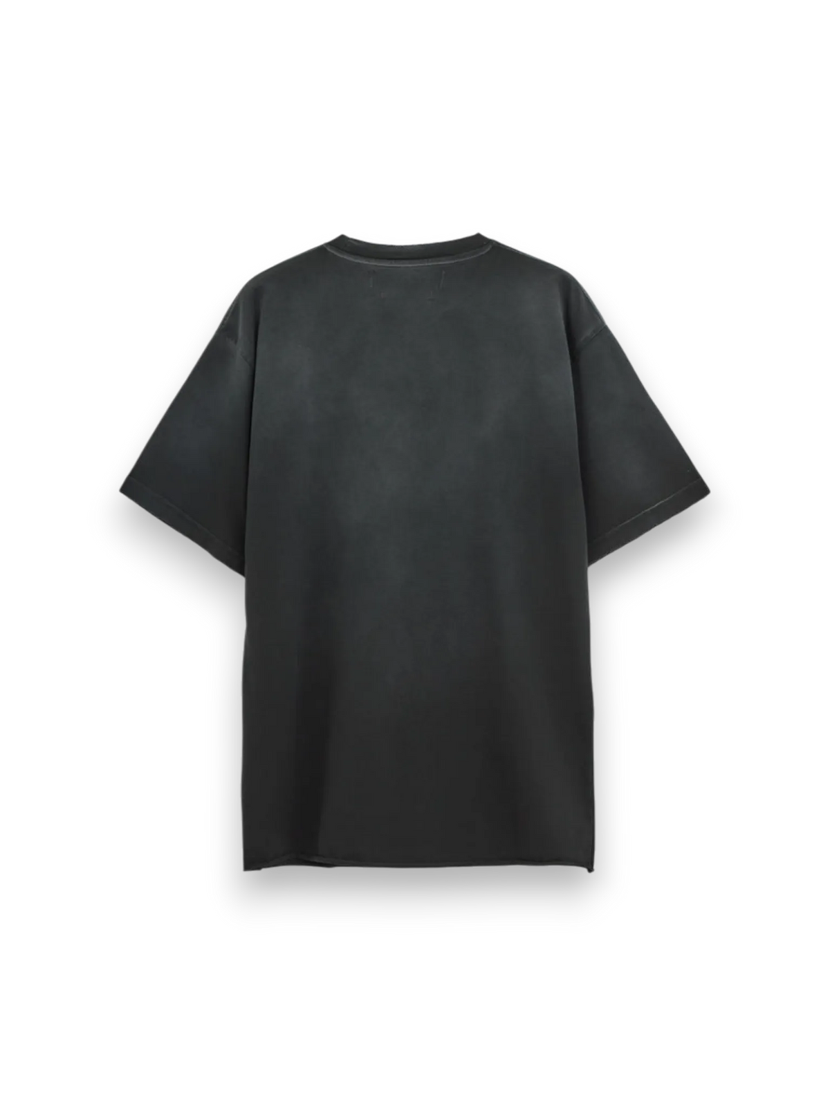 RIPPED RELAXED TEE BLACK SUN BLEACHED STAY HUMAN ON EARTH