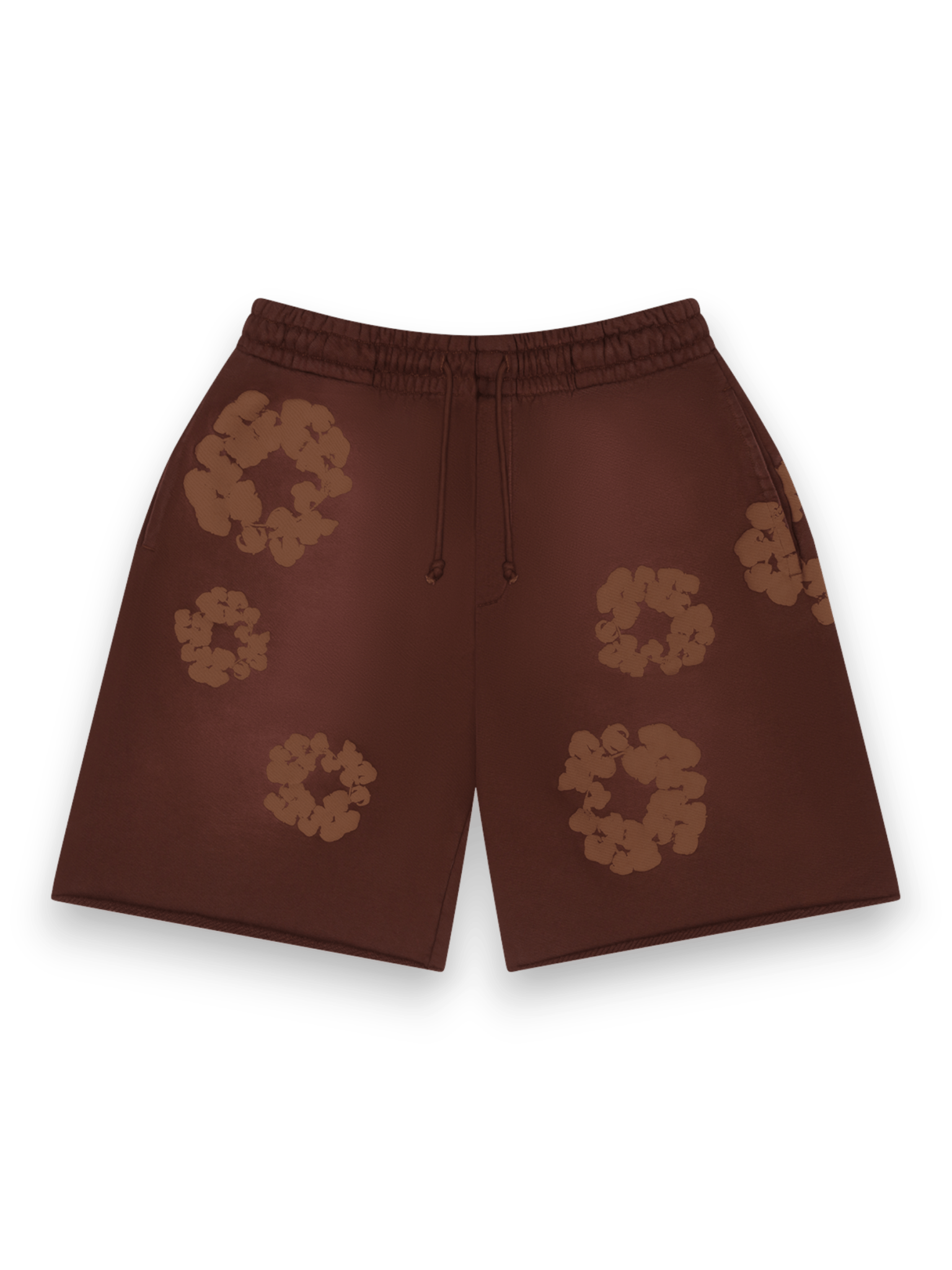 Denim Tears Mono Cotton Wreath Sweat Shorts Brown