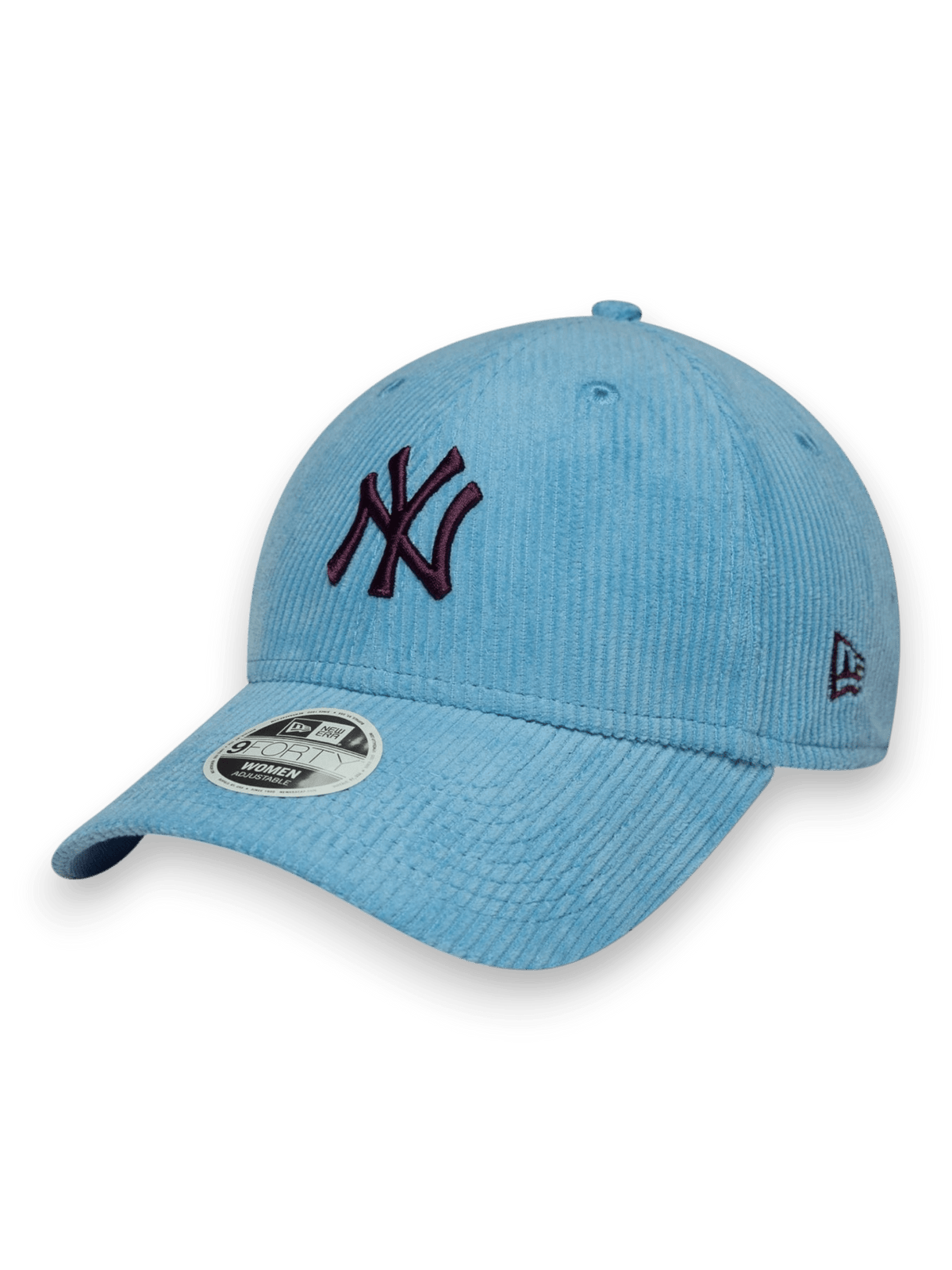 New Era New York Yankees Womens MLB Cord Pastel Blue 9FORTY Adjustable Cap