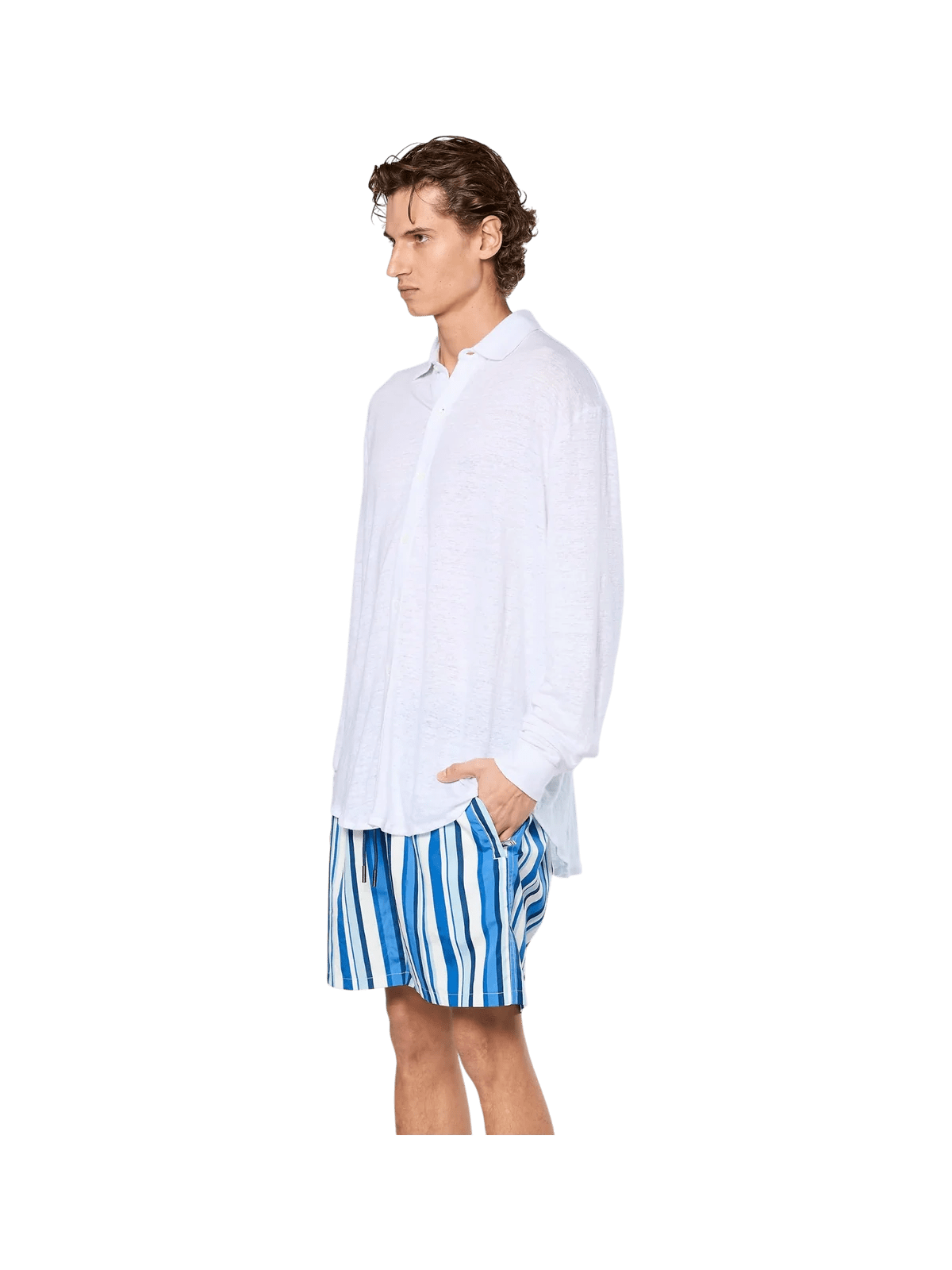 AINKER – Stripe 829 L.Blue Swimwear
