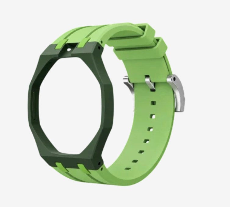 Ap Swatch Royal Pop Bioceramic And Silicone Strap Dark Green/Light Green