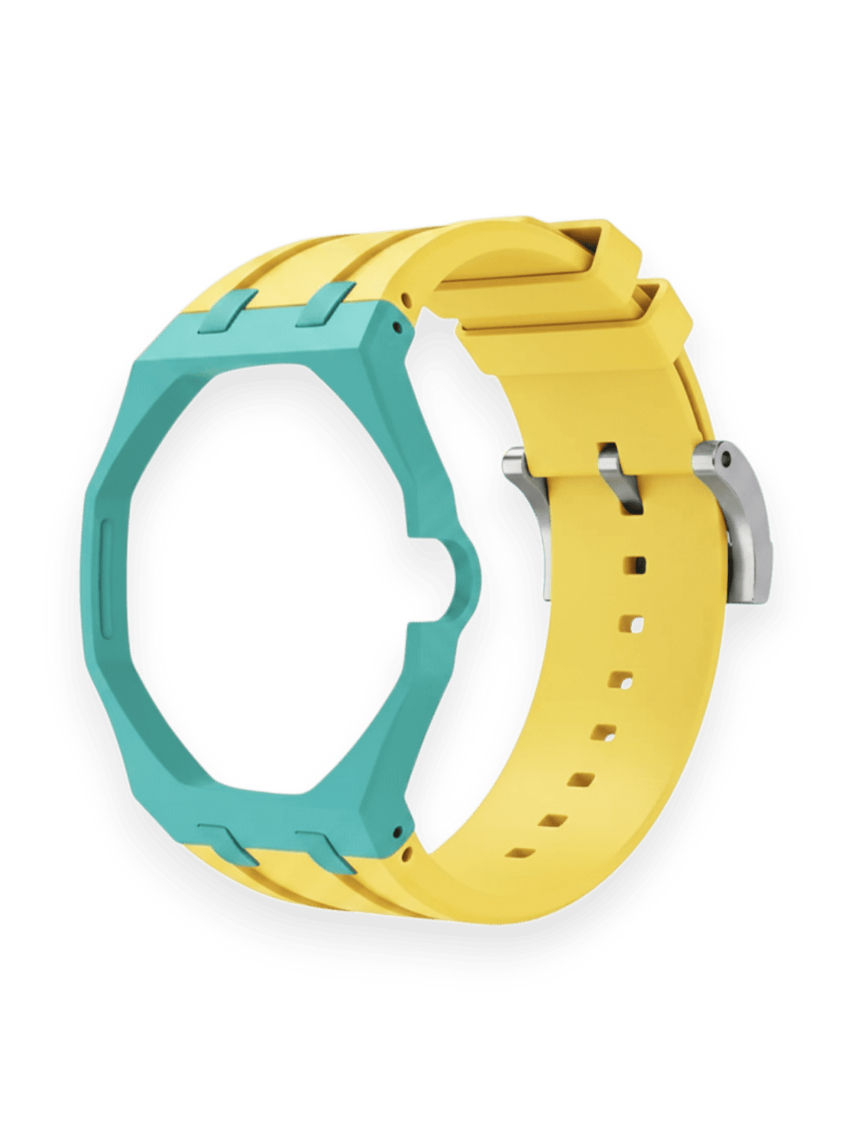 Ap Swatch Royal Pop Bioceramic And Silicone Strap Yellow/turquoise