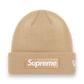 Supreme New Era Box Logo Beanie (FW23) Dark Sand