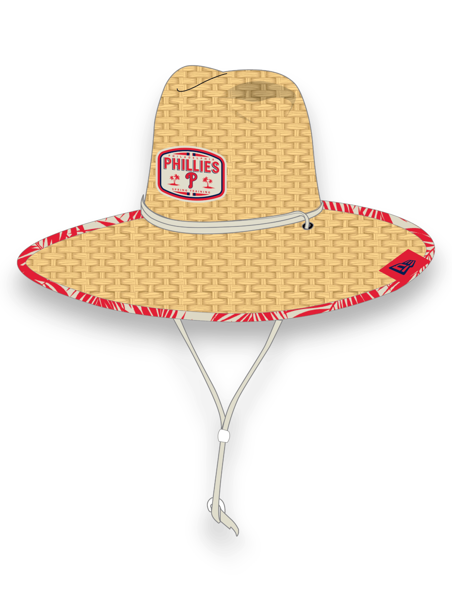 New Era Straw Hat Phiphi Natural Red