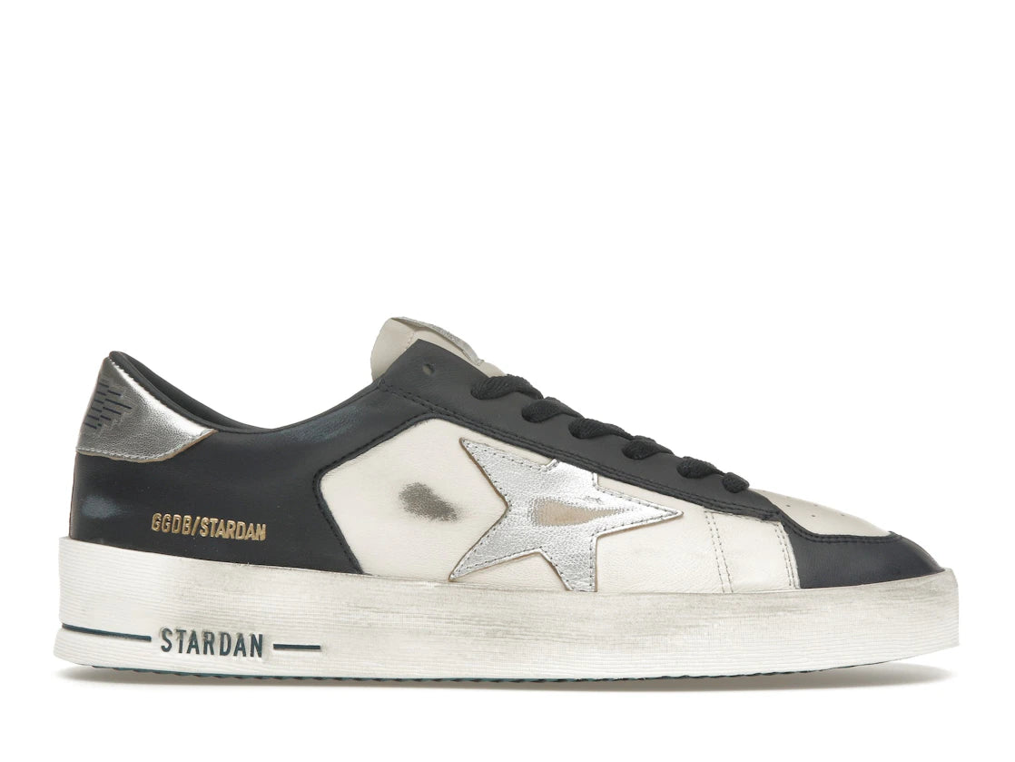 Golden Goose Stardan Optic White Navy Silver