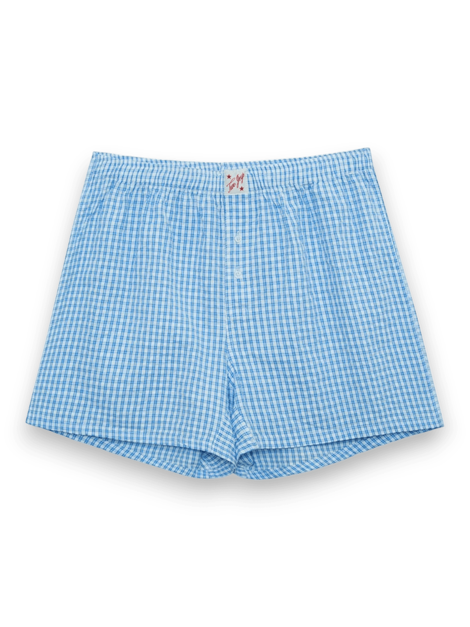 Twojeys Blue Checkered Boxers