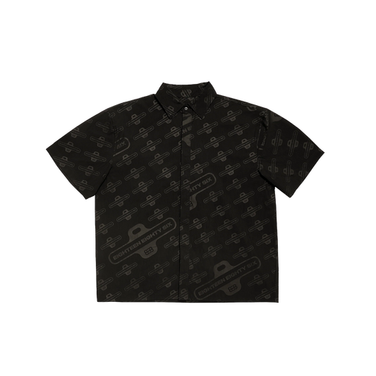 1886 Black Logo Monogram printed shirt