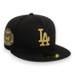 New Era LA Dodgers Cooperstown Metallic Black 59FIFTY Fitted Cap