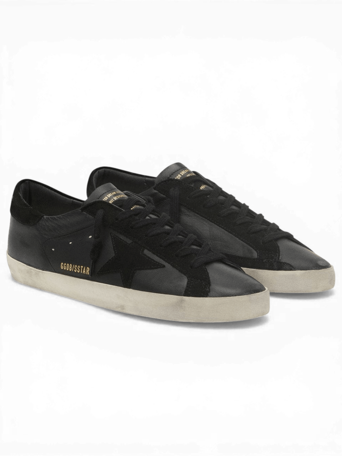 Golden Goose Super-Star Leather Black And Suede Star