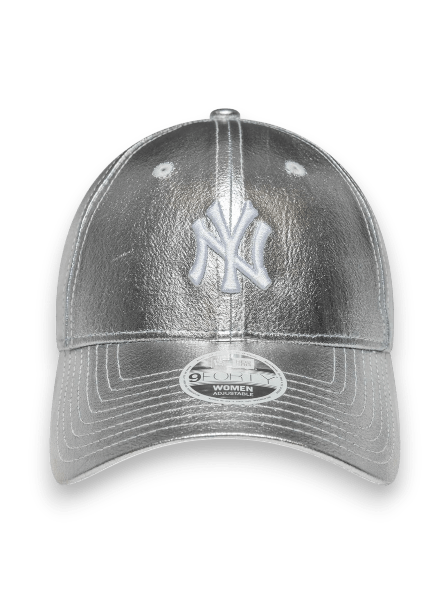 New Era 9FORTY New York Yankees MLB Metallic Argento