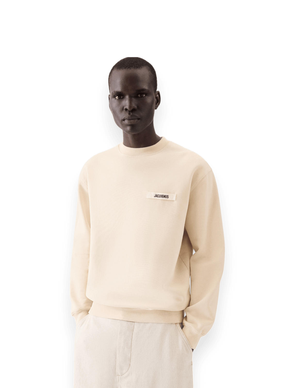 Jacquemus Gros Grain Crewneck Beige