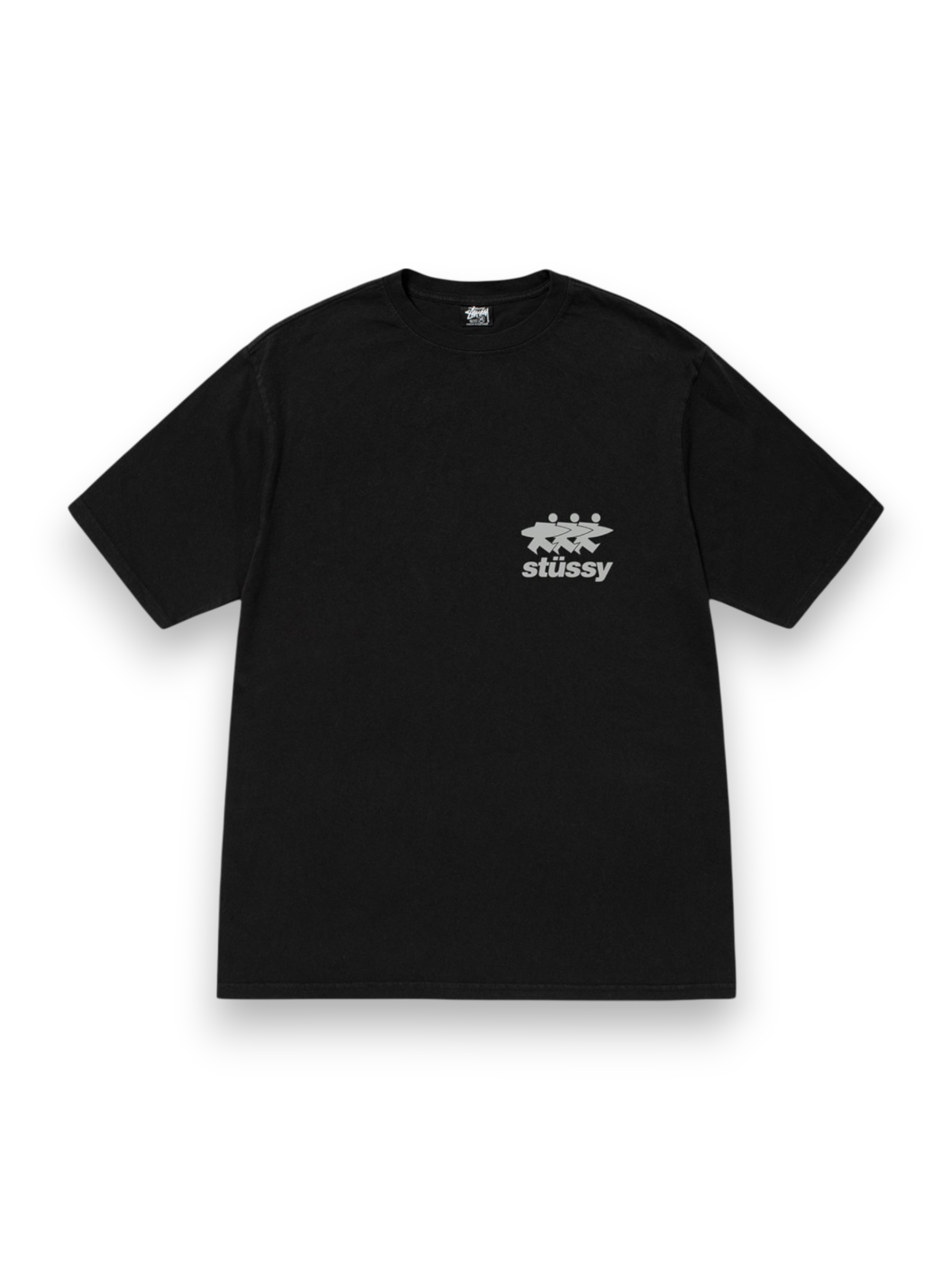 Stussy Surfwalk Pigment Dyed Tee Black