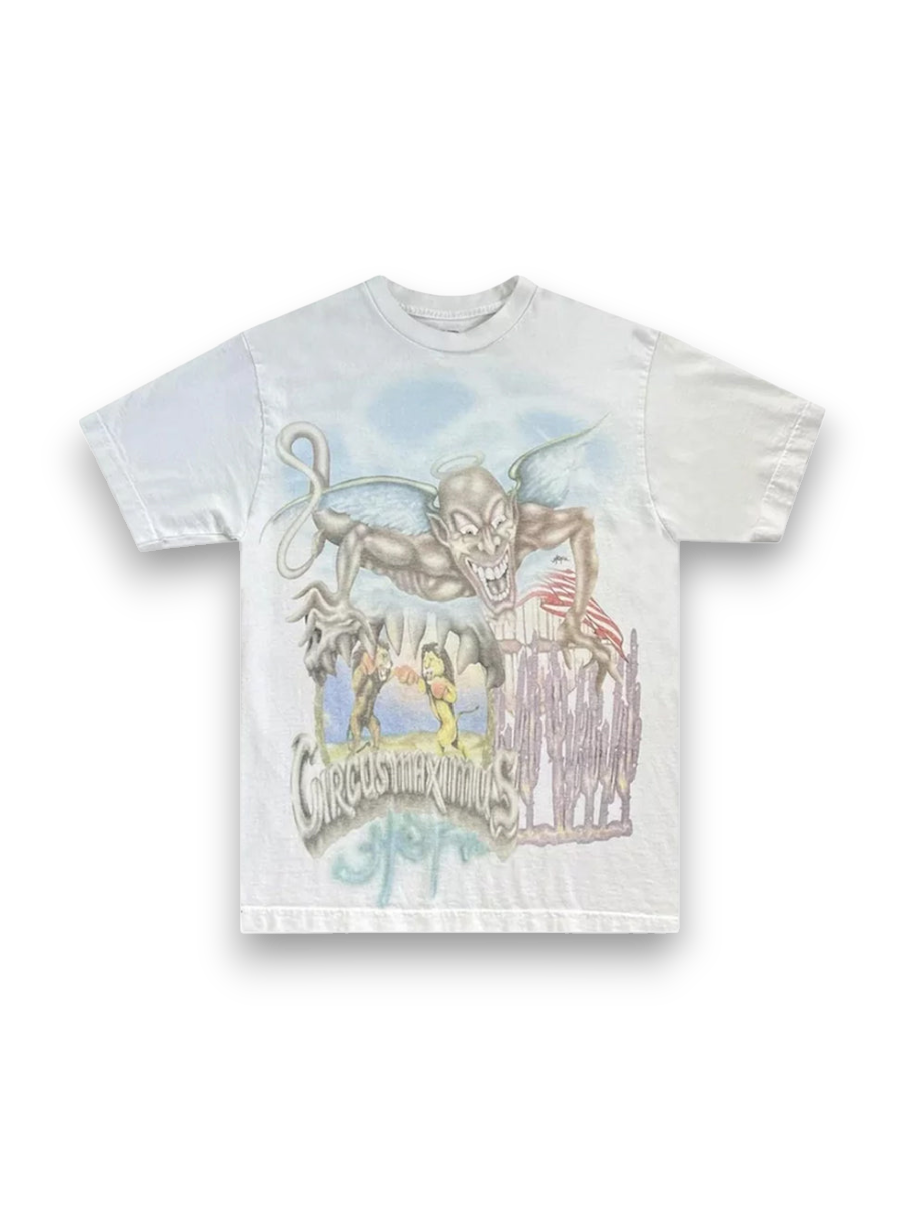 Travis Scott Utopia Circus Maximus 2023 Tour III Tee White