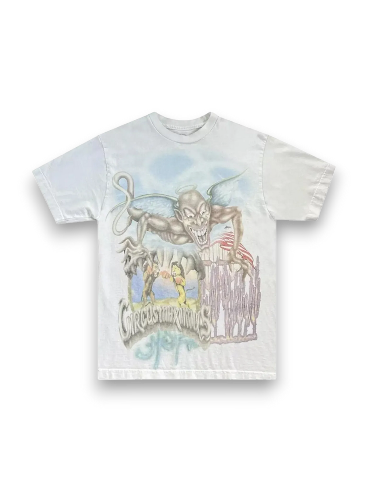 Travis Scott Utopia Circus Maximus 2023 Tour III Tee White