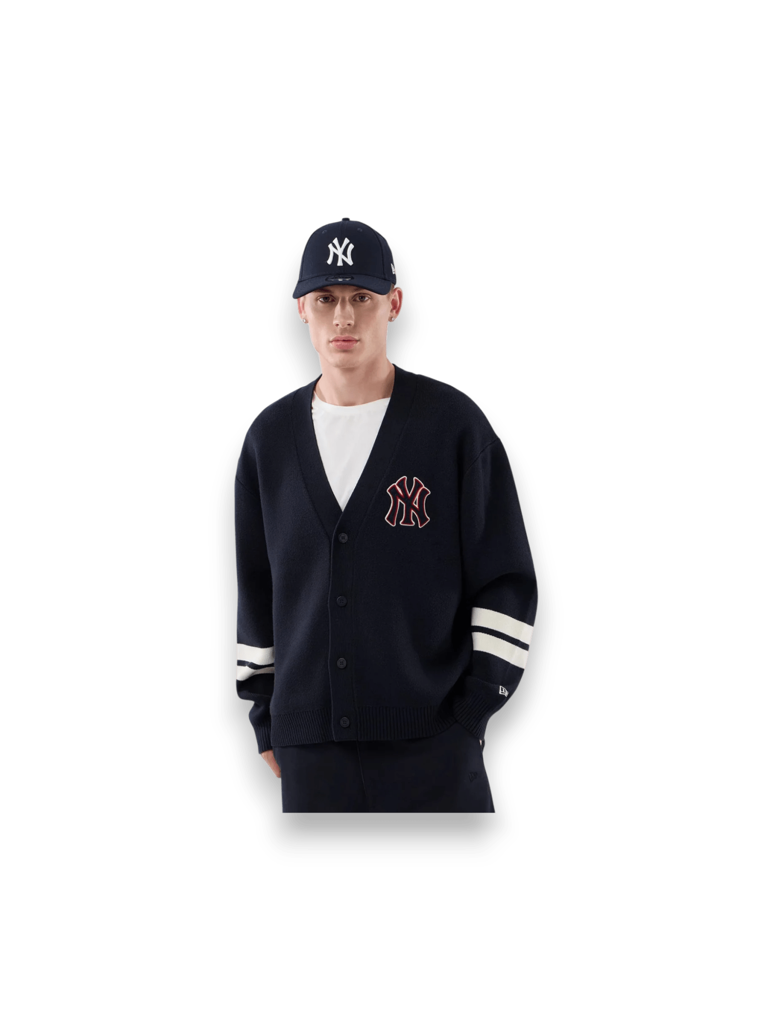 New Era New York Yankees MLB Knit Navy Cardigan