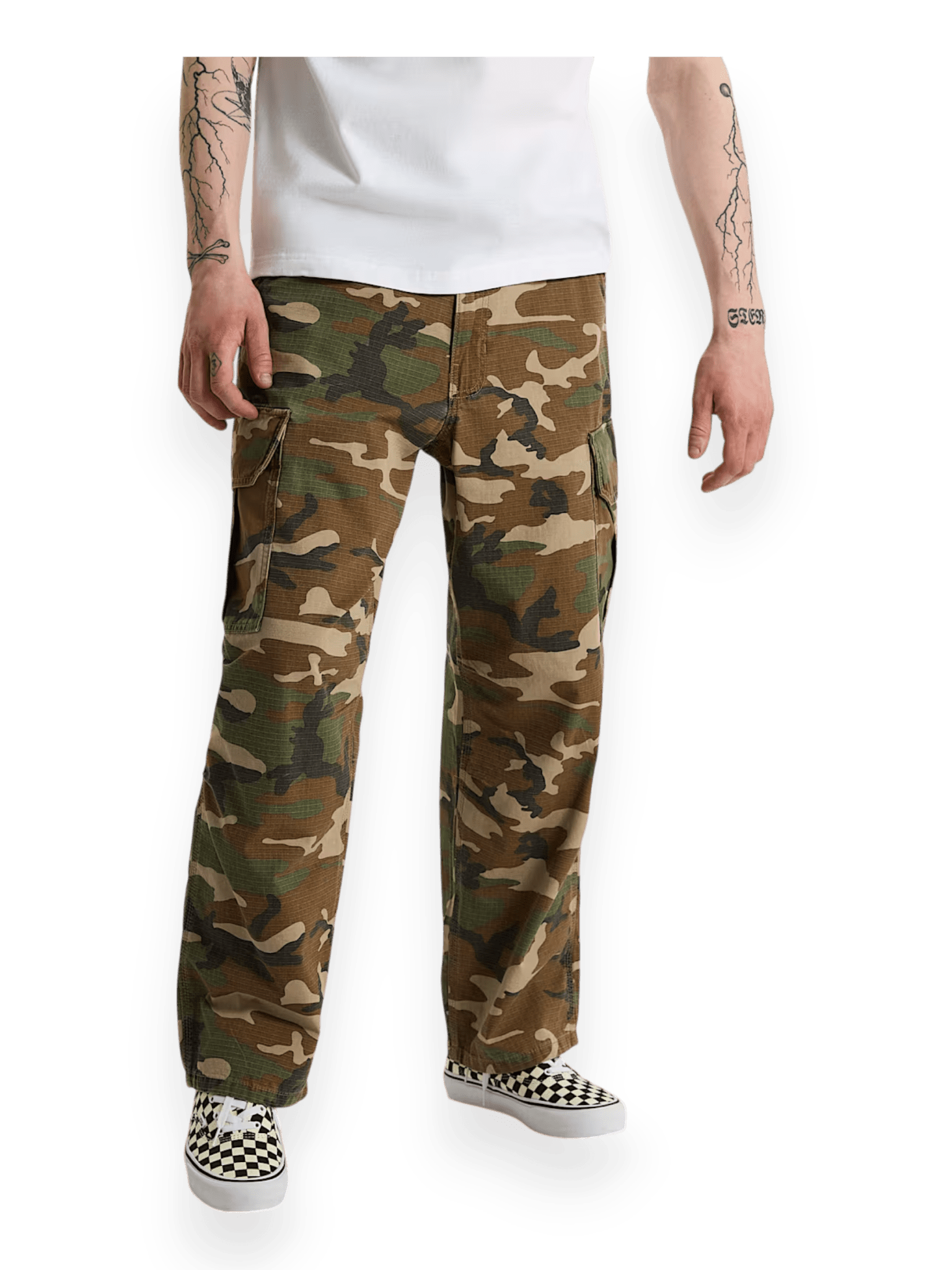 Vans Para Baggy AOP Cargo Pant Aluminum Camo