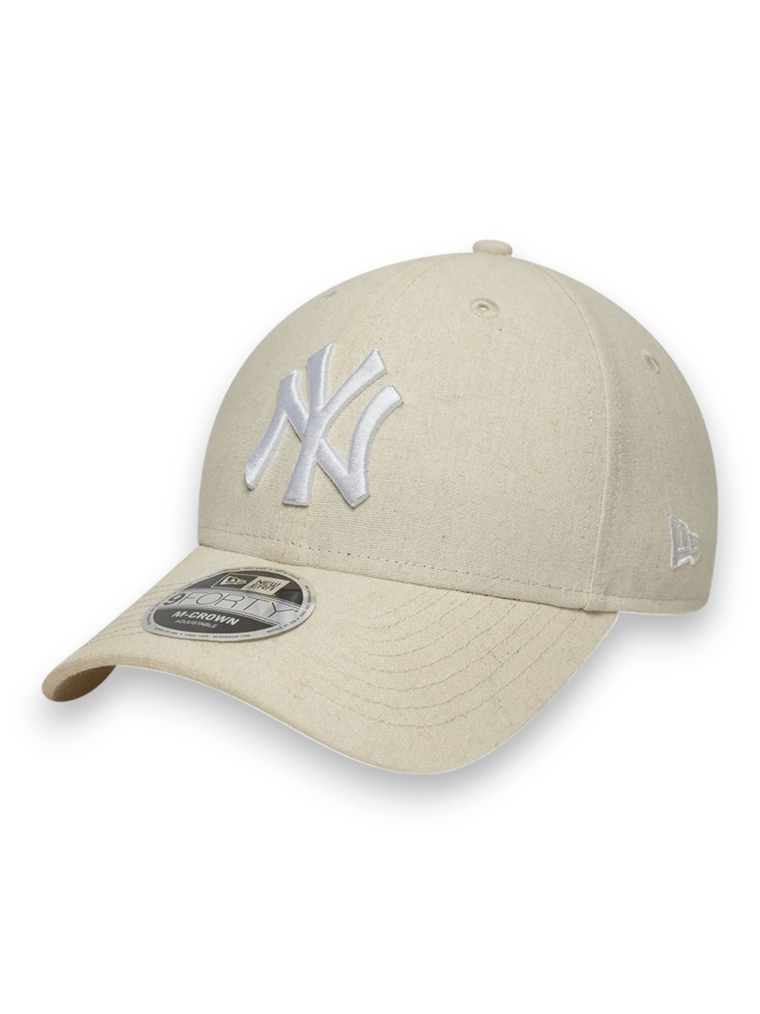 New Era Hat 9FORTY Stone Linen New York Yankees Adjustable M Crown