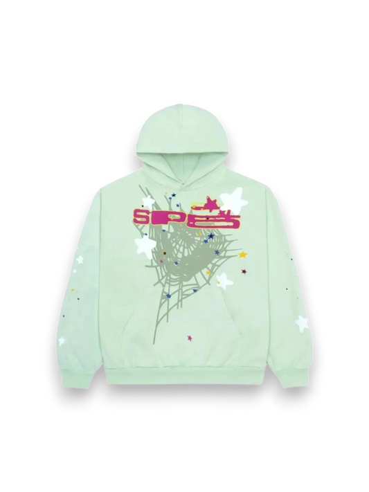 Sp5der SP5 Mint Hoodie Mint