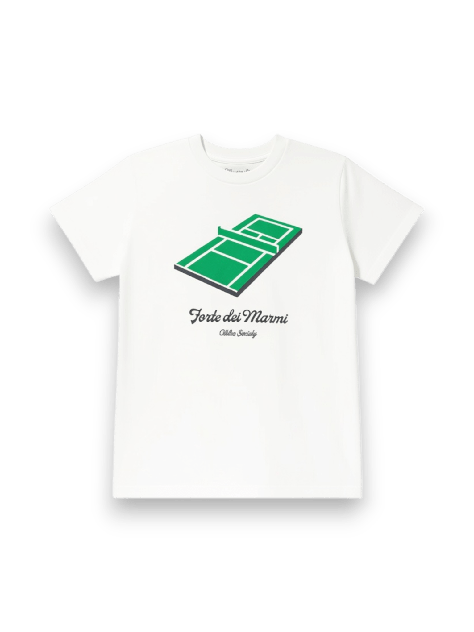 Oblio Tennis Court Tee White