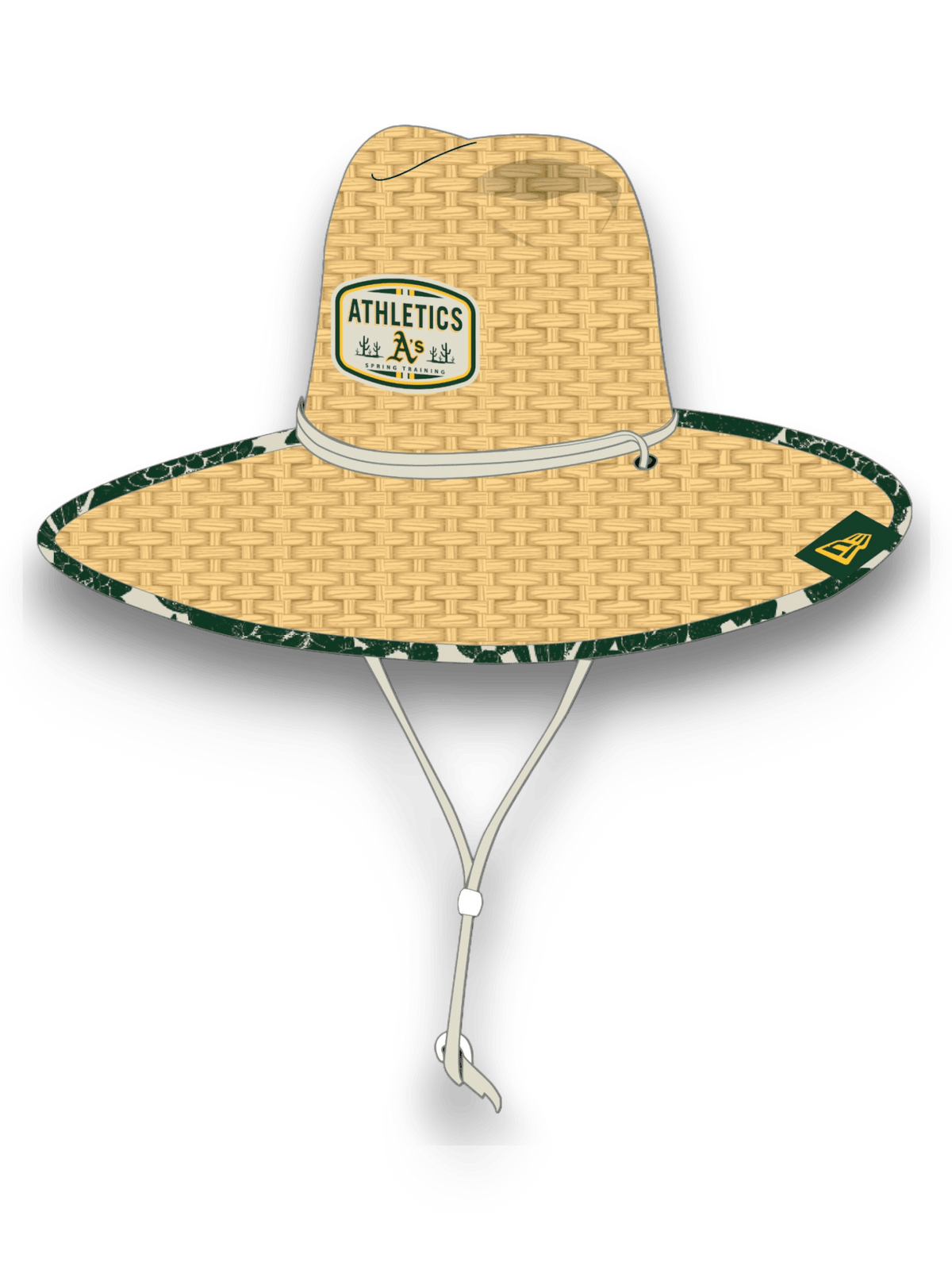 New Era Straw Hat Oakath Natural Green